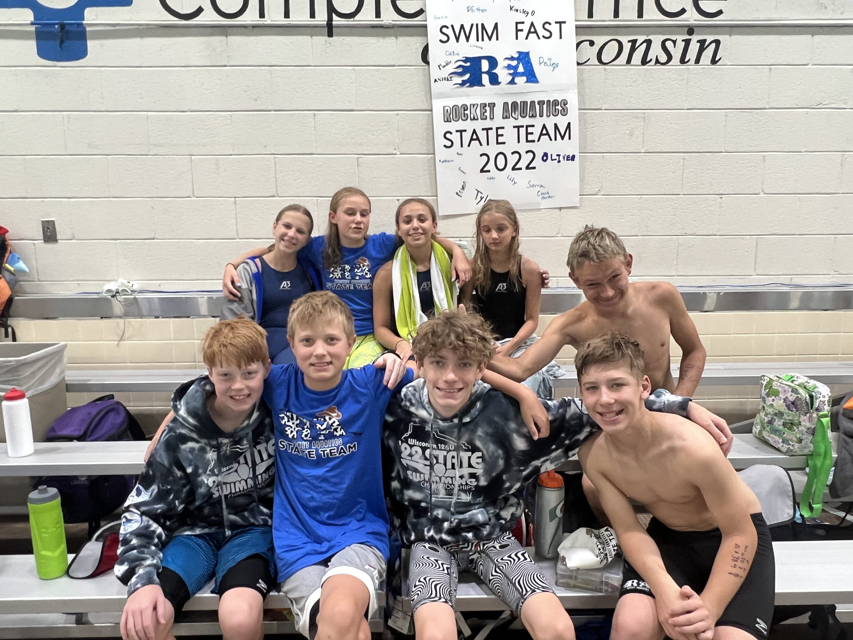 Rocket Aquatics youth swim team performs well at Wisconsin State