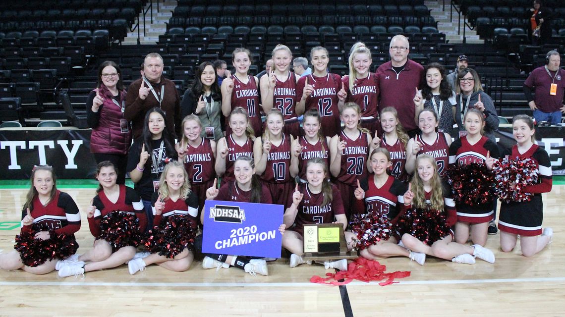 It’s lonely at the top: LAEM girls are the only 2020 NDHSAA basketball state champions