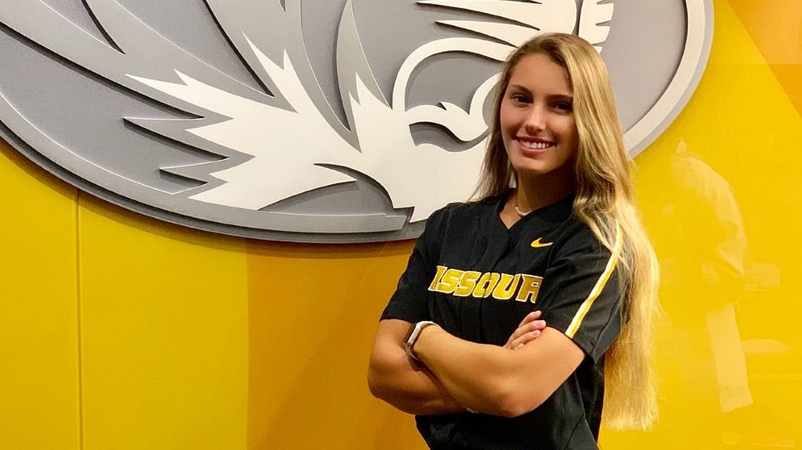 Mizzou commit Laurin Krings dominated high school competition as pitcher and hitter