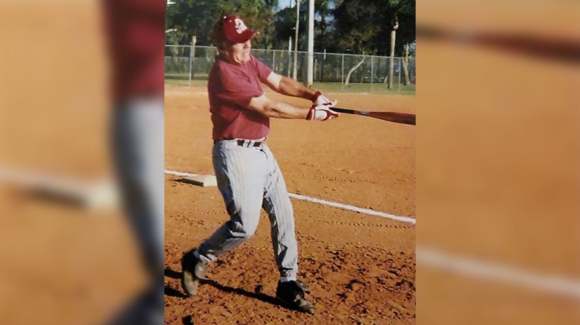 Retired veteran still slugging at 80 and playing softball almost every day