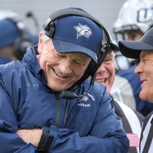 UNH football coach McDonnell returns after battle with cancer