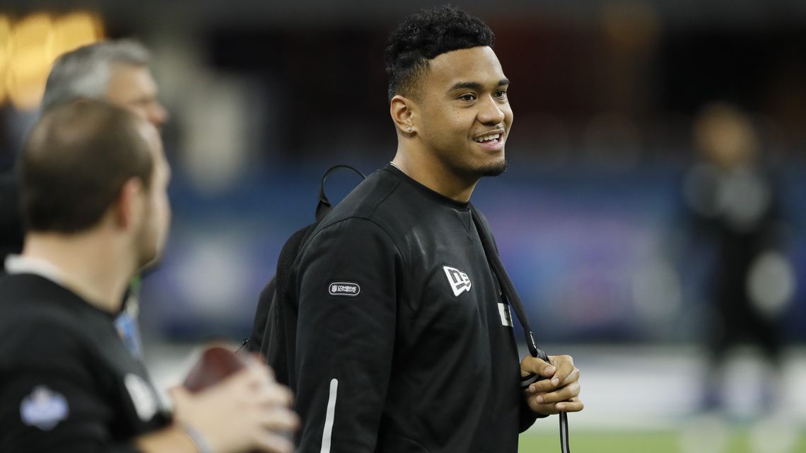 Dolphins’ Tagovailoa is a playful, willing backup — for now