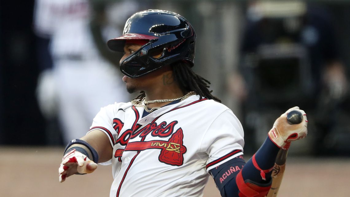 Acuña breaks out with first HR, 2 RBI as Braves top Mets 7-1