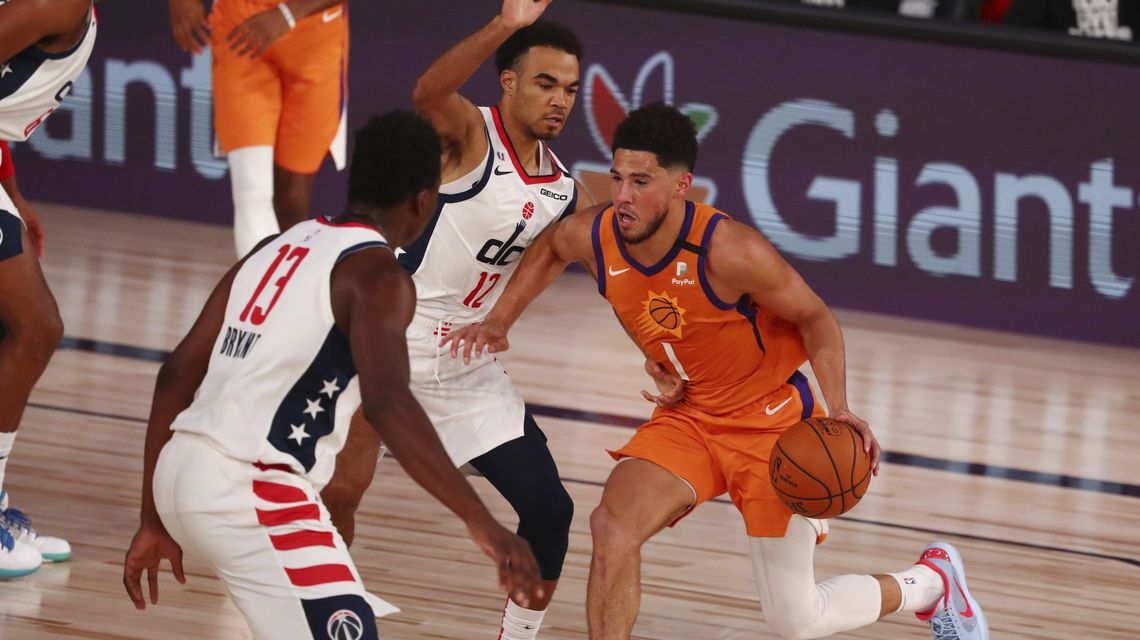 Booker scores 27 points, Suns beat Wizards 125-112 in return