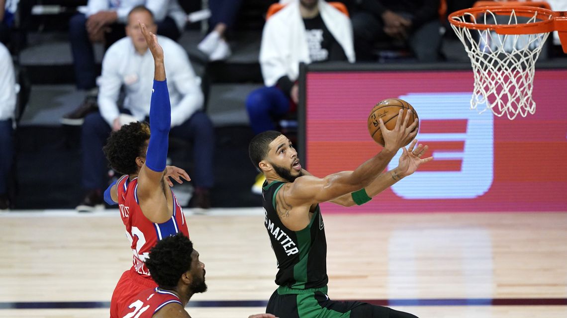Tatum, Brown lead Celtics past 76ers in Game 1
