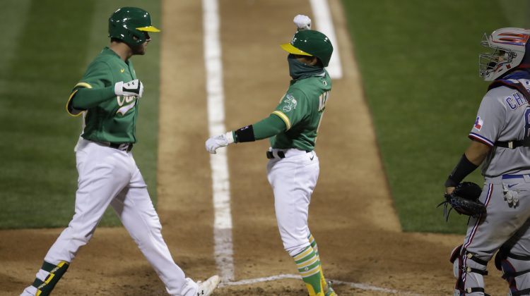 A’s top Rangers 6-4, win 5th straight behind Olson’s 2 HRs