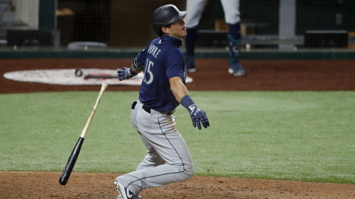 Seager’s slam one of 3 Seattle homers in 10-2 win at Texas