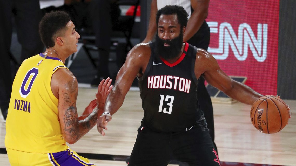 Harden’s 39 help Rockets past short-handed Lakers 113-97