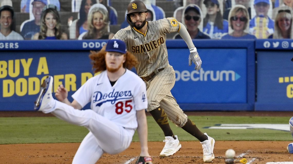 Padres edge light-hitting Dodgers 2-1 on Hosmer’s RBI single
