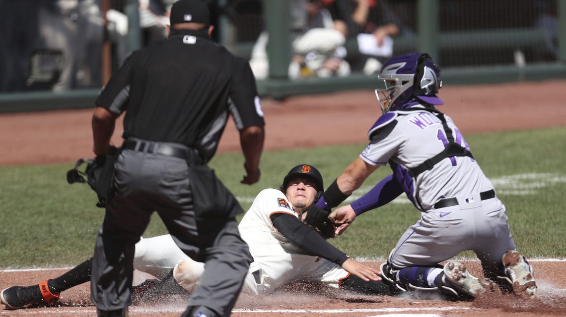 Giants lose 5-4 to Rockies, miss chance in NL wild-card race