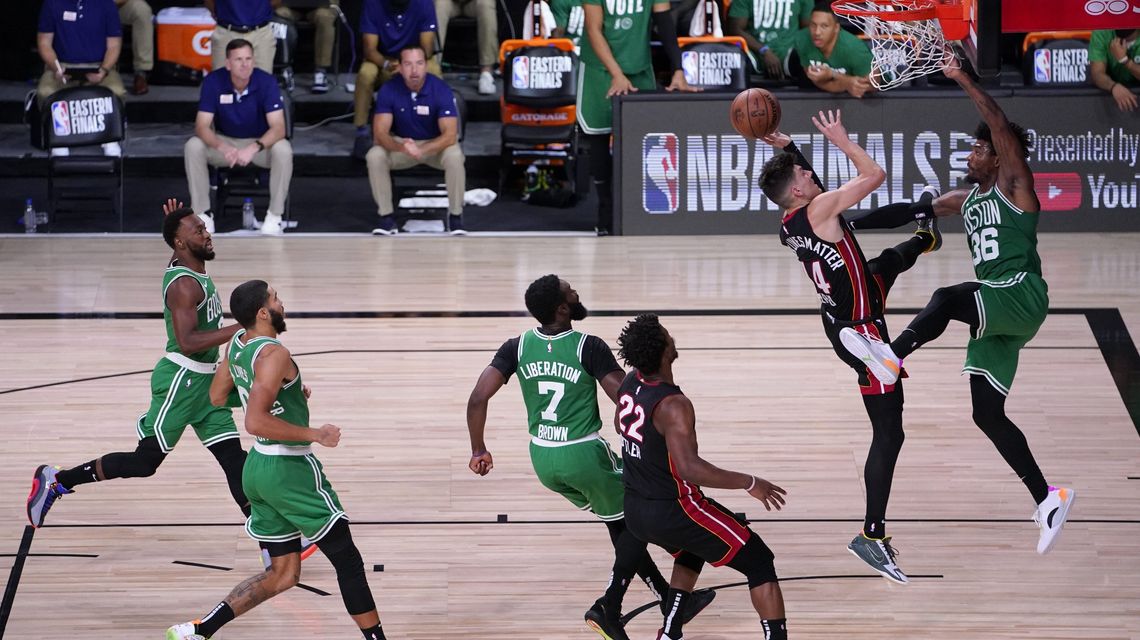 He’s a Herro: Heat top Celtics, move a game from NBA Finals