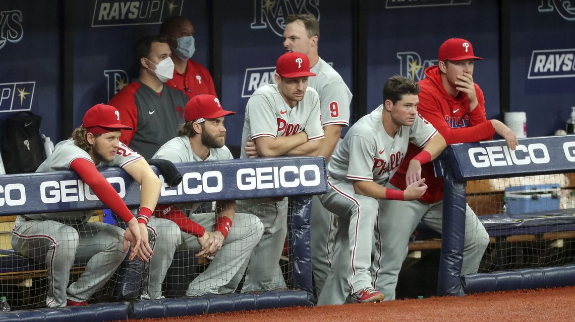 Phillies eliminated from race by AL East champion Rays, 5-0