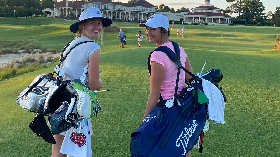 Rallo sisters displaying their elite golf talent at St. Joseph’s Academy