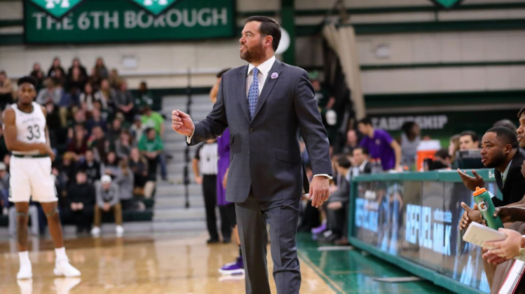 Manhattan’s basketball coach, Masiello, looks to take his team back to the big stage