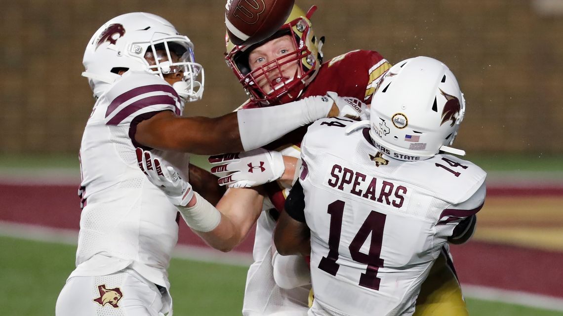 BC rallies from 14-points down, beats Texas State 24-21