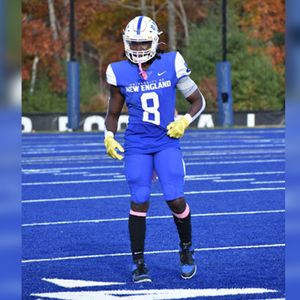 UNE wideout Cobey Johnson looks to the future after shoulder surgery
