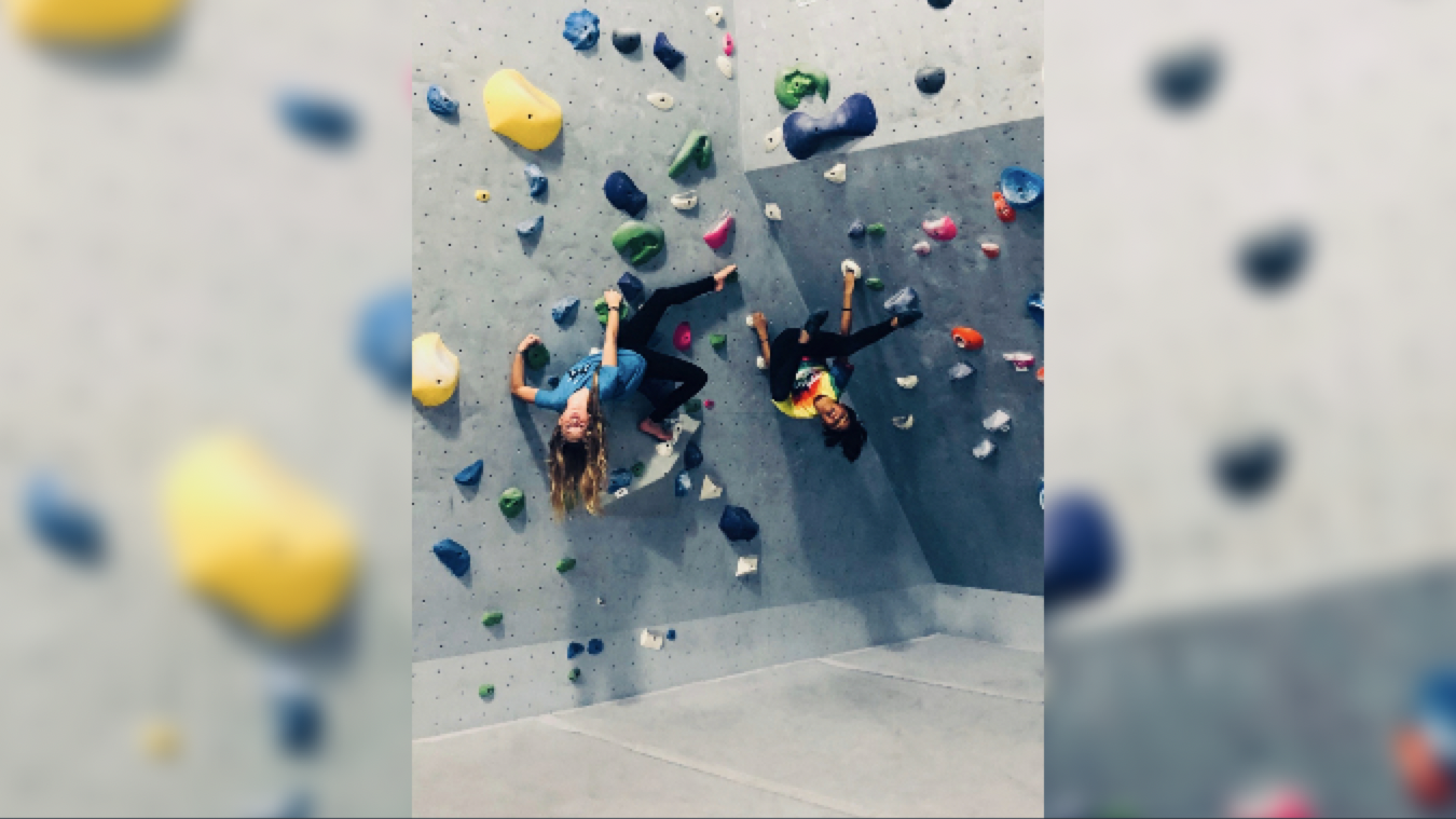 Ascent team competitive rock climbing at Mesa Rim