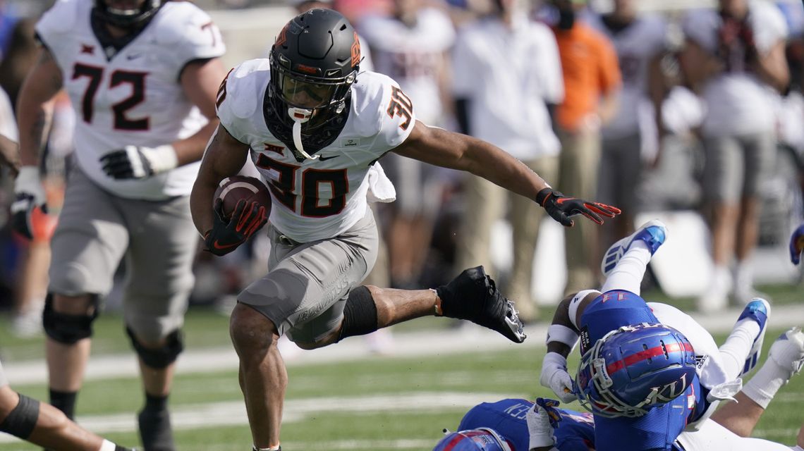 No. 17 Oklahoma State rolls to 47-7 victory over Kansas