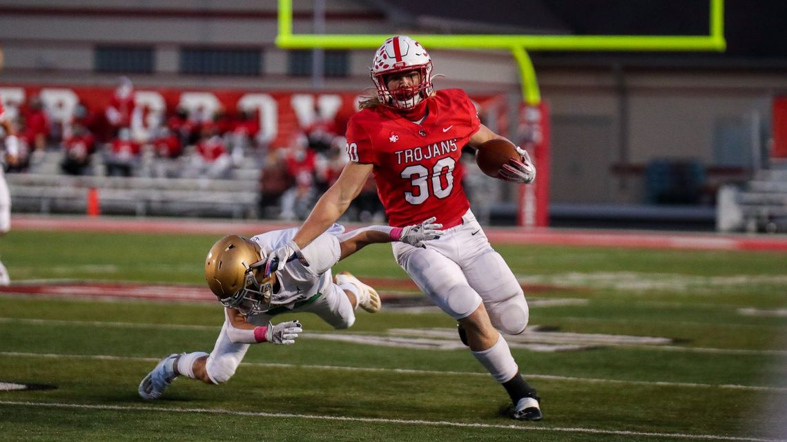 Center Grove’s ‘War Horse’ running back setting program best marks while trying to lead team to state title