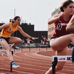 Caitlin Falk hurdles over mental health