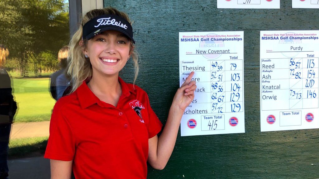 Thessing brings home state title in first season of New Covenant Academy girls golf program