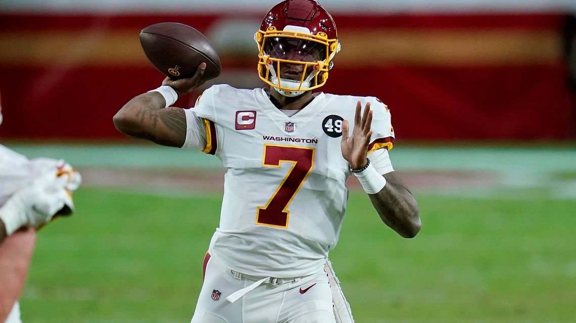 Haskins to start for Washington vs. Seattle with Smith out