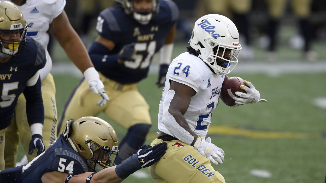 No. 22 Tulsa beats Navy 19-6 to earn berth in AAC title game