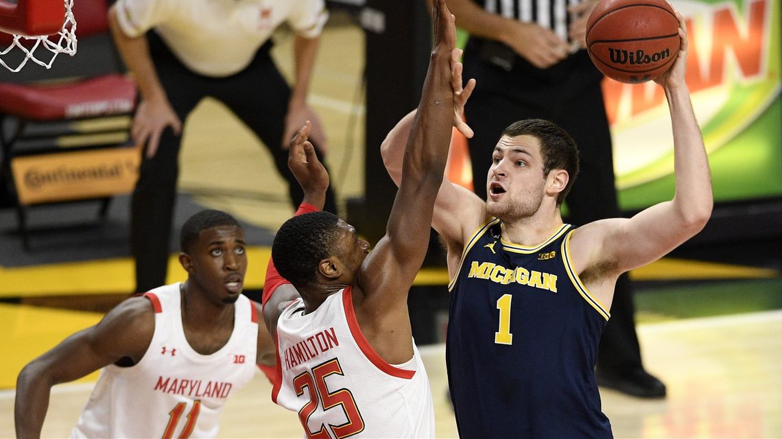 No. 16 Michigan stays unbeaten with 84-73 win over Maryland