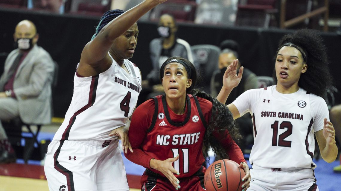 No. 8 North Carolina State women beat No. 1 South Carolina