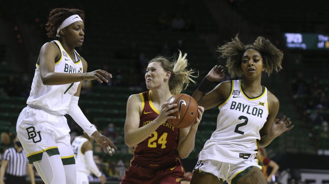 Iowa State women 75-71 to end another streak by No. 6 Baylor