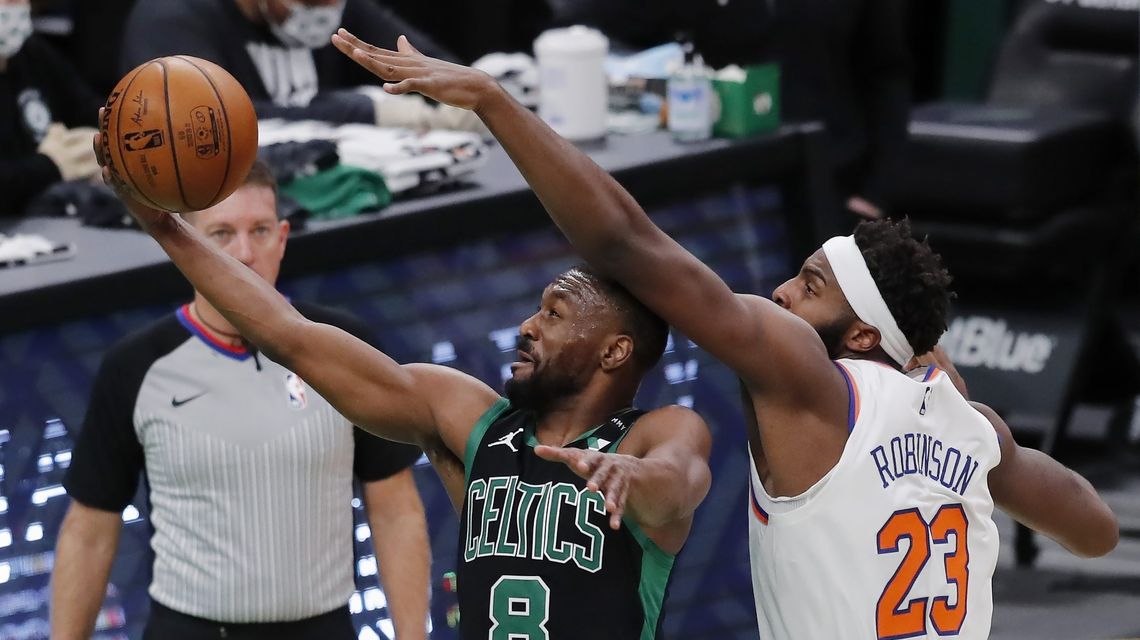Kemba Walker returns, but Knicks blow out Celtics 105-75
