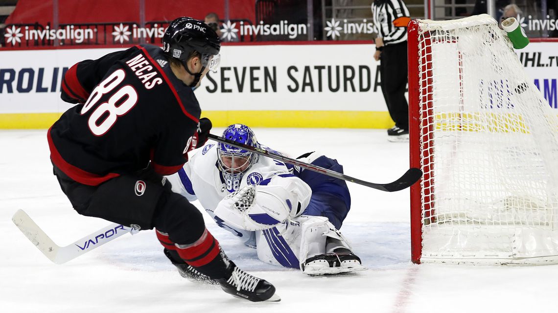 Necas Lifts Returning Hurricanes Past Lightning 1-0 In OT - BVM Sports