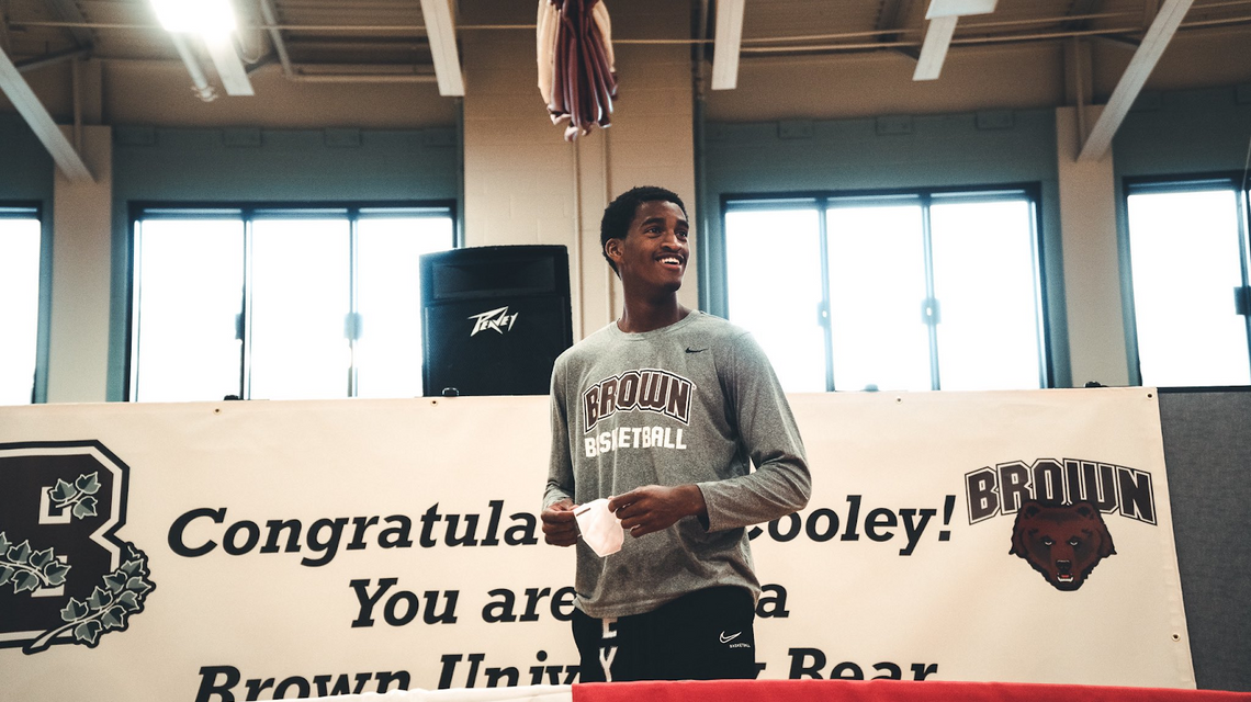 Brown basketball commit, Cooley, on his disability, loss and being an entrepreneur