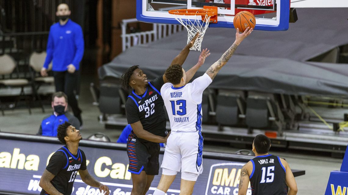 No. 13 Creighton comes off layoff with 77-53 win over DePaul