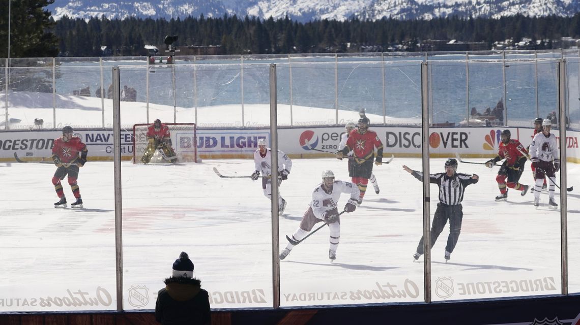 Bright sun, poor ice delay outdoor NHL game at Lake Tahoe