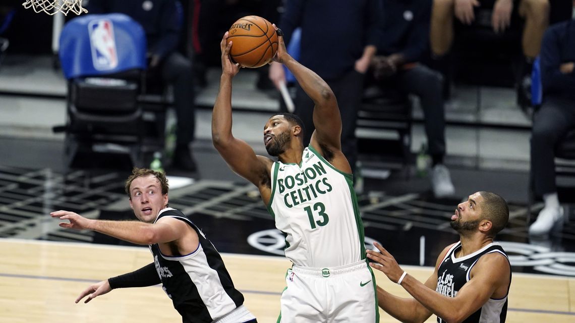 Celtics edge George-less Clippers 119-115 behind Tatum’s 34