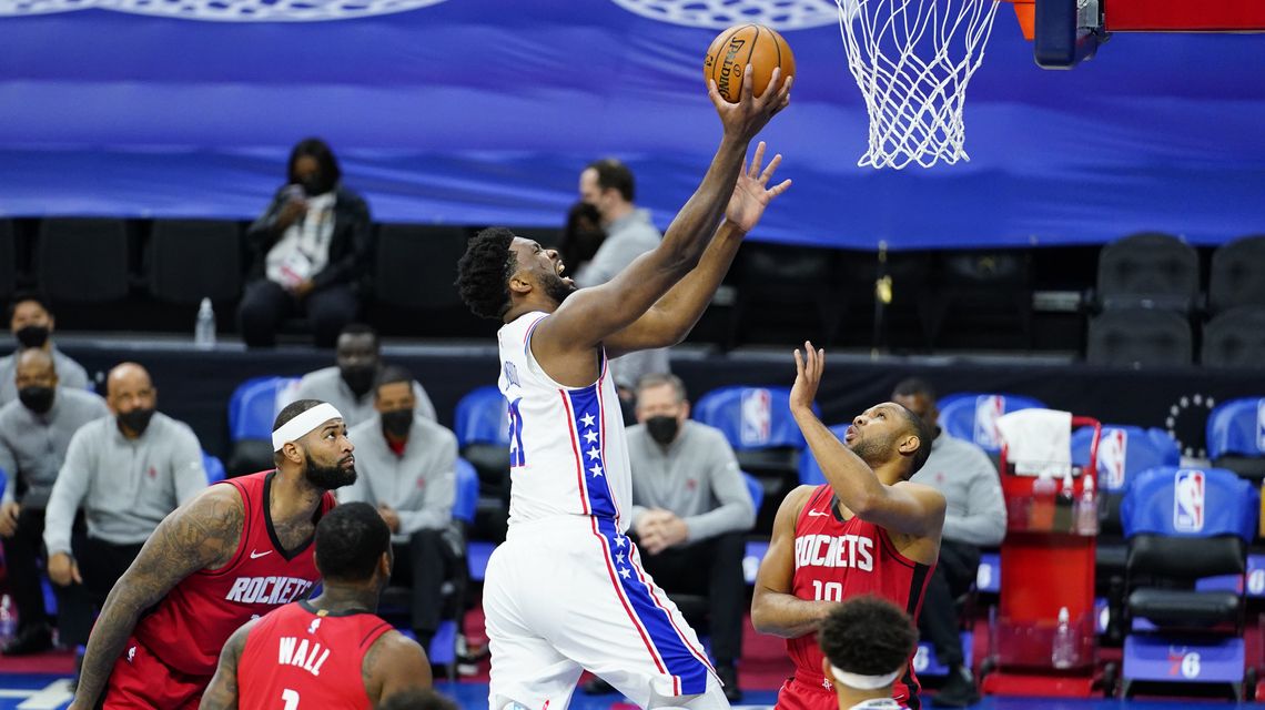 Embiid leads 76ers past short-handed Rockets 118-113