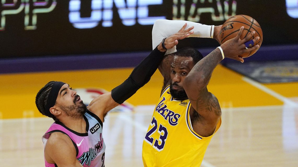 Heat hold off depleted Lakers 96-94 in NBA Finals rematch