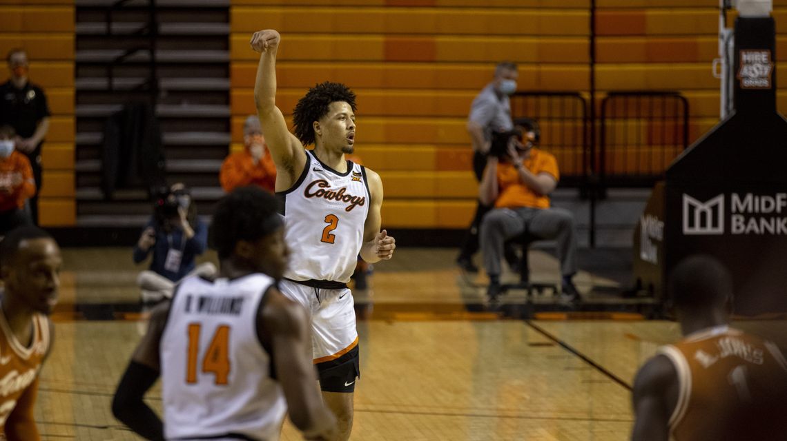 Cunningham helps Oklahoma St beat Texas in double OT