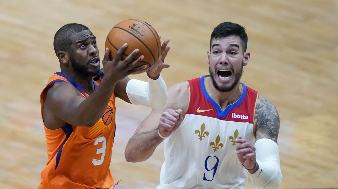 Paul has 19 assists, Suns rally to beat Pelicans 132-114