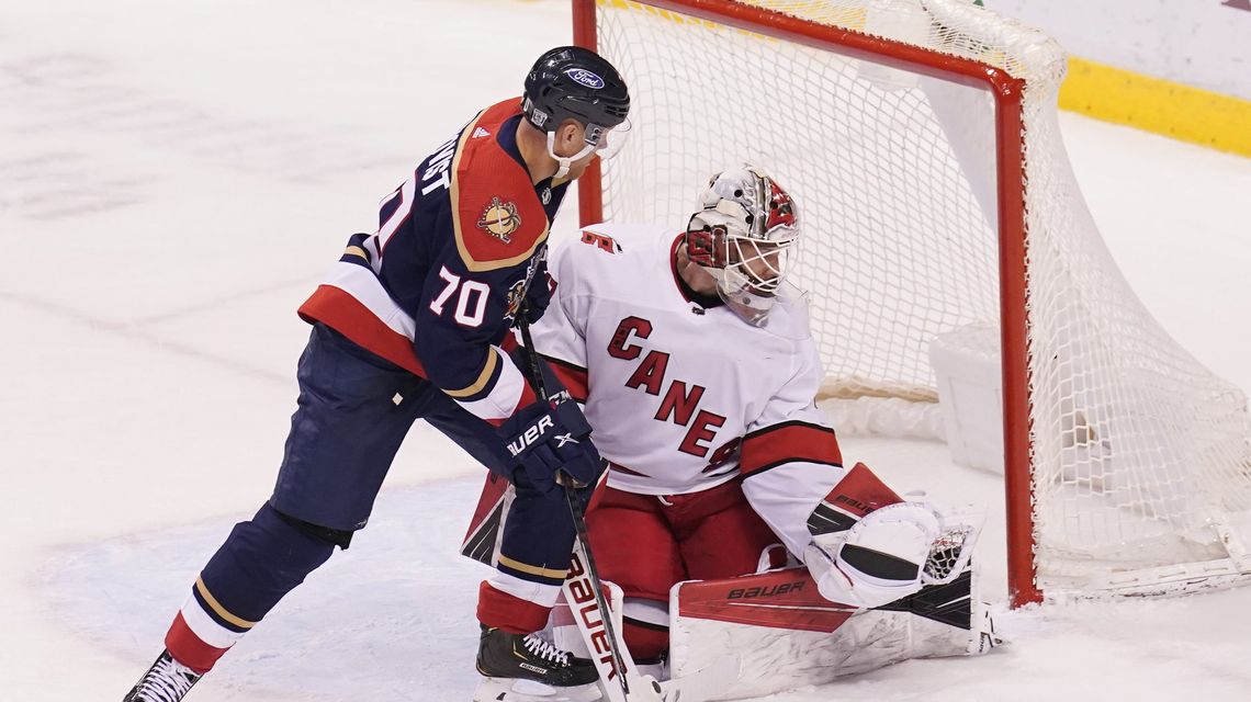 Necas’ shootout goal lifts Hurricanes past Panthers 4-3