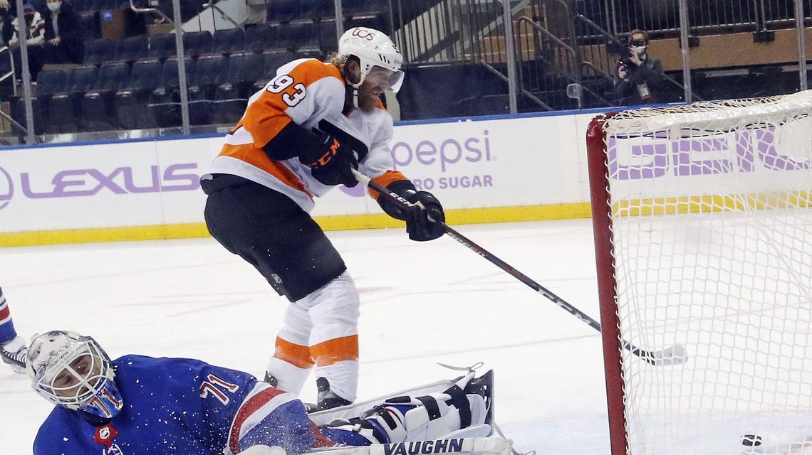 Voracek scores in OT to give Flyers 5-4 win over Rangers