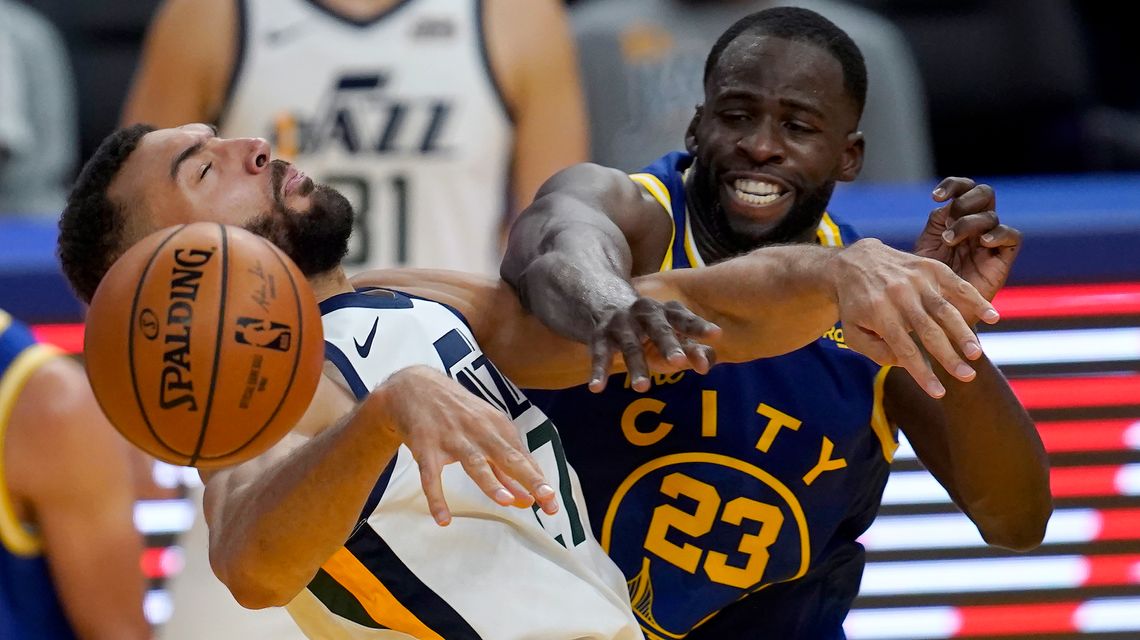 Warriors hold off NBA-leading Jazz to snap 4-game skid