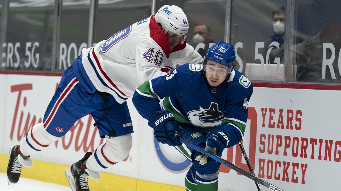 Canucks win 3rd straight, topping Canadiens 2-1 in shootout