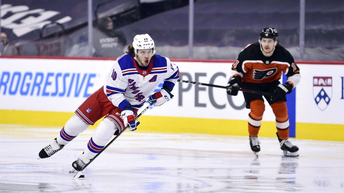 Morin’s 1st career goal lifts Flyers past Rangers 2-1