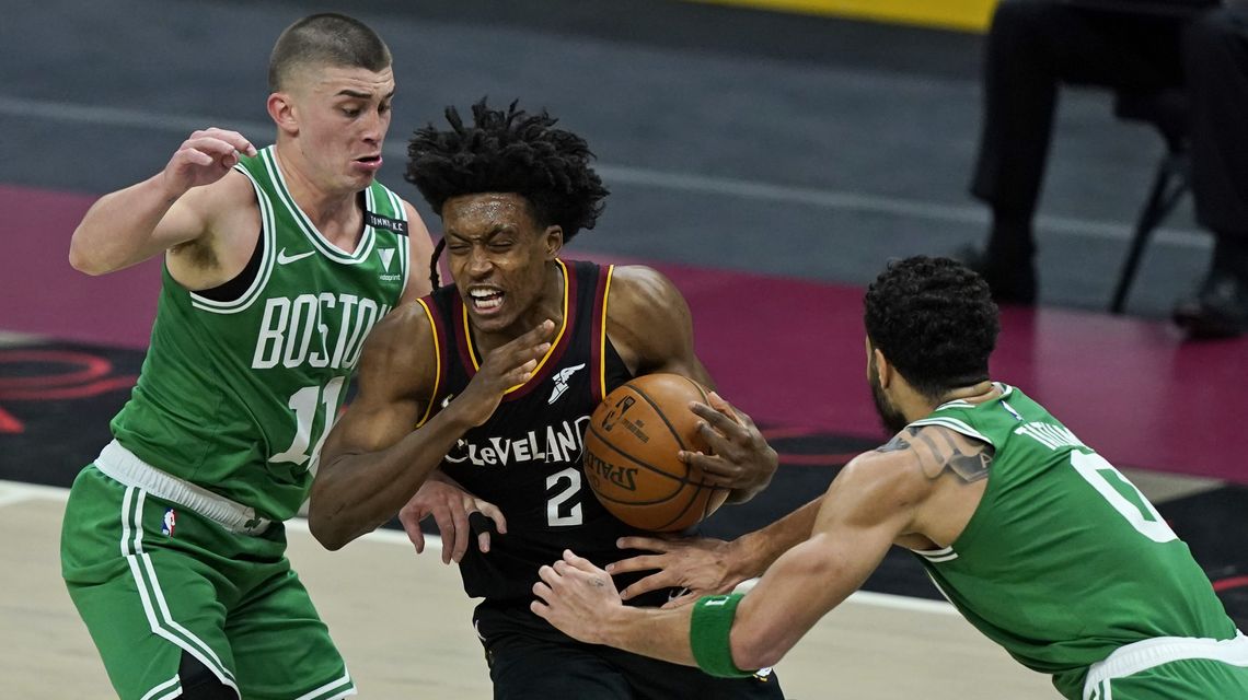Sexton, Garland help Cavs snap 4-game slide, beat Celtics