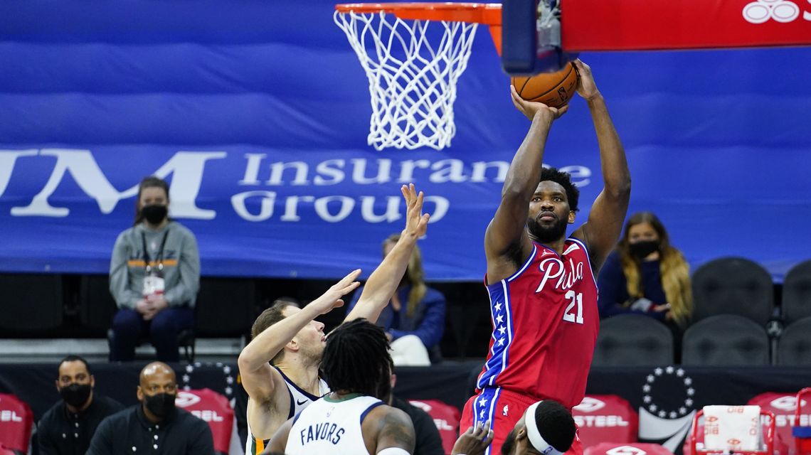 Embiid, Harris lead 76ers to OT victory over Jazz