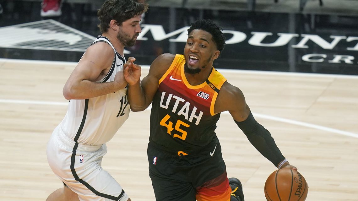 Mitchell scores 27, Jazz rout short-handed Nets 118-88