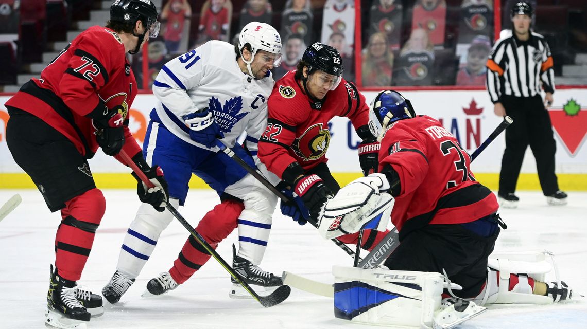 Justin Holl scores late in OT, Maple Leafs beat Senators 3-2