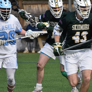 Skidmore men’s lacrosse kicks off season with overtime win over Lasell University